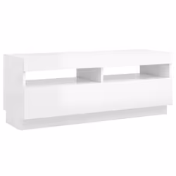 vidaXL TV Cabinet with LED Lights High Gloss White Stand TV Unit Hifi Cabinet - Additional view 8