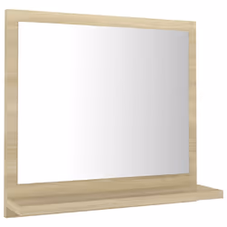 vidaXL Bathroom Mirror Sonoma Oak Engineered Wood Washroom Mirror Furniture - Additional view 2