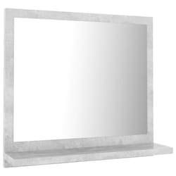 vidaXL Bathroom Mirror Toilet Mirror Washroom Wall Mirror Engineered Wood - concrete grey
