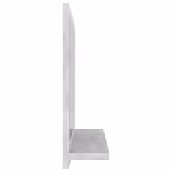 vidaXL Bathroom Mirror Toilet Mirror Washroom Wall Mirror Engineered Wood - concrete grey - Additional view 4