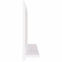 vidaXL Bathroom Mirror White Engineered Wood Vanity Unit Home Washroom Mirror - Additional view 5