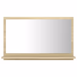 vidaXL Bathroom Mirror Sonoma Oak Engineered Wood Vanity Unit Washroom Mirror
