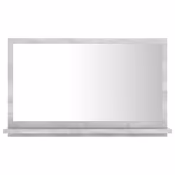 vidaXL Bathroom Mirror Concrete Grey Engineered Wood Home Washroom Mirror