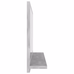 vidaXL Bathroom Mirror Concrete Grey Engineered Wood Home Washroom Mirror - Additional view 5