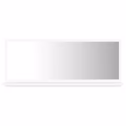 vidaXL Bathroom Mirror White Engineered Wood Vanity Unit Home Washroom Mirror