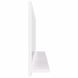 vidaXL Bathroom Mirror White Engineered Wood Vanity Unit Home Washroom Mirror - Additional view 5