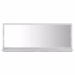 vidaXL Bathroom Mirror Concrete Grey Engineered Wood Home Washroom Mirror