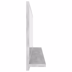 vidaXL Bathroom Mirror Concrete Grey Engineered Wood Home Washroom Mirror - Additional view 6