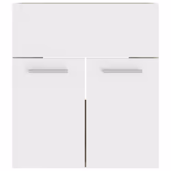 vidaXL Sink Cabinet White and Sonoma Oak Engineered Wood Storage Cupboard Rack