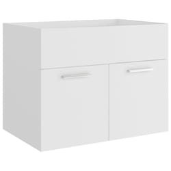 vidaXL Sink Cabinet Bathroom Vanity Unit Wall Storage Cupboard Engineered Wood - white