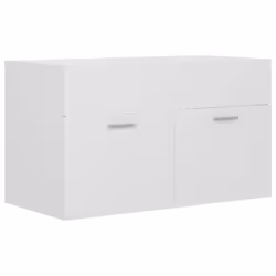 vidaXL Sink Cabinet White Engineered Wood Laundry Room Washroom Furniture