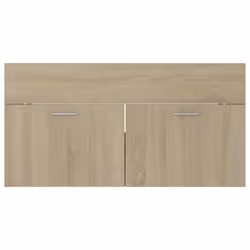 vidaXL Sink Cabinet Sonoma Oak Engineered Wood Washroom Cupboard Rack Cabinet - Additional view 5
