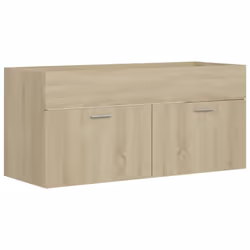 vidaXL Sink Cabinet Sonoma Oak Engineered Wood Washroom Cupboard Cabinet Rack