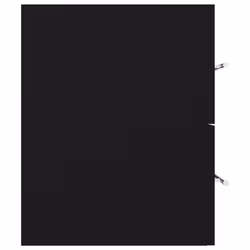 vidaXL Sink Cabinet Black Engineered Wood Bathroom Cupboard Rack Furniture - Additional view 5