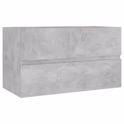 vidaXL Sink Cabinet Concrete Grey Engineered Wood Home Cupboard Storage Rack