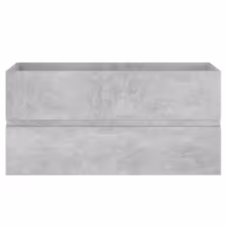 vidaXL Sink Cabinet Concrete Grey Engineered Wood Home Bathroom Cupboard Rack - Additional view 5