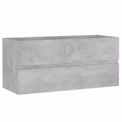 vidaXL Sink Cabinet Engineered Wood Concrete Grey Furniture Home Washroom Rack