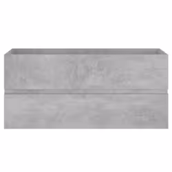 vidaXL Sink Cabinet Engineered Wood Concrete Grey Furniture Home Washroom Rack - Additional view 5
