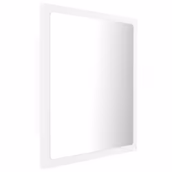 vidaXL LED Bathroom Mirror White 40x8.5x37 cm Acrylic Washroom Wall Mirror - Additional view 8