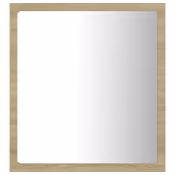 vidaXL LED Bathroom Mirror Sonoma Oak 40x8.5x37 cm Acrylic Washroom Mirror