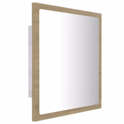 vidaXL LED Bathroom Mirror Sonoma Oak 40x8.5x37 cm Acrylic Washroom Mirror - Additional view 8