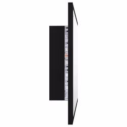 vidaXL LED Bathroom Mirror Black 60x8.5x37 cm Acrylic Washroom Wall Mirror - Additional view 5