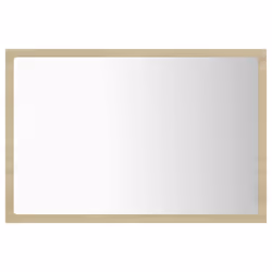 vidaXL LED Bathroom Mirror Sonoma Oak 60x8.5x37 cm Acrylic Washroom Mirror