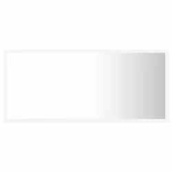 vidaXL LED Bathroom Mirror White 90x8.5x37 cm Acrylic Washroom Wall Mirror