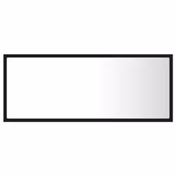 vidaXL LED Bathroom Mirror Black 100x8.5x37 cm Acrylic Washroom Wall Mirror - Additional view 7