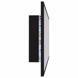 vidaXL LED Bathroom Mirror Black 100x8.5x37 cm Acrylic Washroom Wall Mirror - Additional view 8