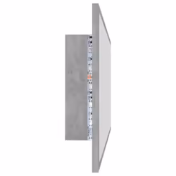 vidaXL LED Bathroom Mirror Concrete Grey 100x8.5x37 cm Acrylic Washroom Mirror - Additional view 8