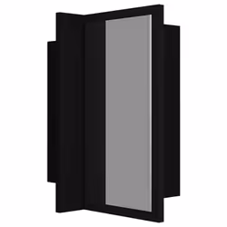 vidaXL LED Bathroom Mirror Cabinet Black 40x12x45 cm Acrylic Washroom Mirror - Additional view 10