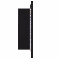 vidaXL LED Bathroom Mirror Cabinet Black 40x12x45 cm Acrylic Washroom Mirror - Additional view 9