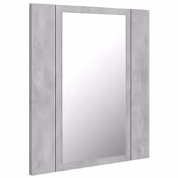 vidaXL LED Bathroom Mirror Cabinet Concrete Grey 40x12x45 cm Acrylic Mirror - Additional view 8