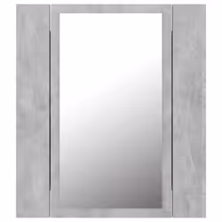 vidaXL LED Bathroom Mirror Cabinet Concrete Grey 40x12x45 cm Acrylic Mirror - Additional view 9