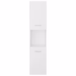 vidaXL Bathroom Cabinet White Engineered Wood Bathroom Cupboard Wall Cabinet - Additional view 7