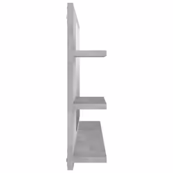 vidaXL Bathroom Mirror Concrete Grey Engineered Wood Washroom Mirror Furniture - Additional view 6