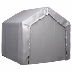 vidaXL Storage Tent Grey Galvanised Steel Outdoor Canopy Pavilion Tent Shelter - Additional view 4