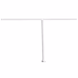 vidaXL Awning Post Set Garden Balcony Patio Metal Awning Support Post Iron - white, 450 x 245 cm