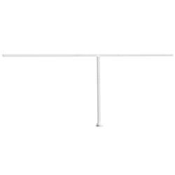 vidaXL Awning Post Set Garden Balcony Patio Metal Awning Support Post Iron - white, 600 x 245 cm