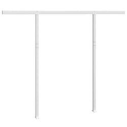 vidaXL Awning Post Set Adjustable Tent Poles Outdoor Tarp Pole Anthracite Iron - white, 300 x 245 cm