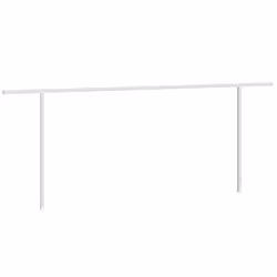 vidaXL Awning Post Set Adjustable Tent Poles Outdoor Tarp Pole Anthracite Iron - white, 600 x 245 cm