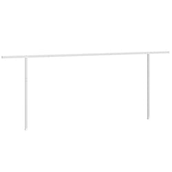 vidaXL Awning Post Set Adjustable Tent Poles Outdoor Tarp Pole Anthracite Iron - white, 600 x 245 cm