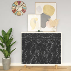 vidaXL Self-adhesive Furniture Film Black Stone PVC Window Home Decoration