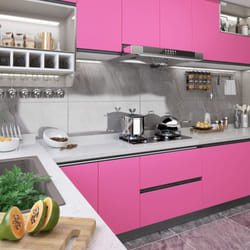 vidaXL Self-adhesive Furniture Film High Gloss Pink PVC Window Home Decoration