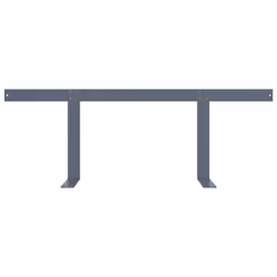 vidaXL Backrest for Pallet Sofa Light Grey 110 cm Iron Outdoor Furniture Frame - Additional view 5