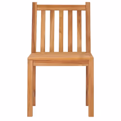 vidaXL Solid Teak Wood Garden Dining Set 5 Piece Outdoor Table and Chairs - Additional view 6