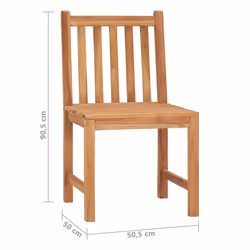 vidaXL Solid Teak Wood Garden Dining Set Outdoor Wooden Furniture 5/7 Piece - 6 piece