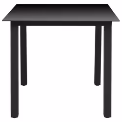 vidaXL Garden Dining Set 3 Piece Black and Brown Outdoor Table and Chairs - Additional view 5