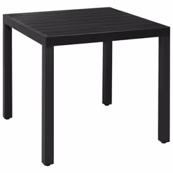 vidaXL Garden Dining Set 3 Piece Black and Brown Patio Table Chairs Furniture - Additional view 6